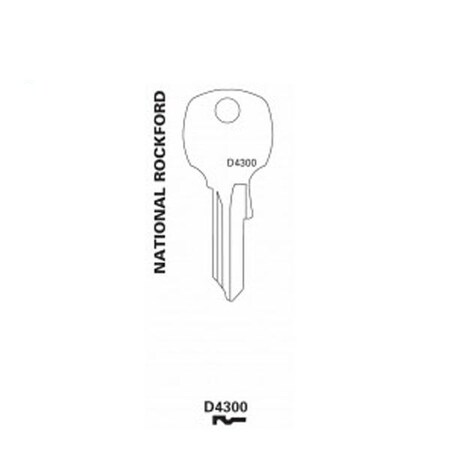 Jet JET: National Rockford Mailbox Key Blank (D4300) JET-D4300